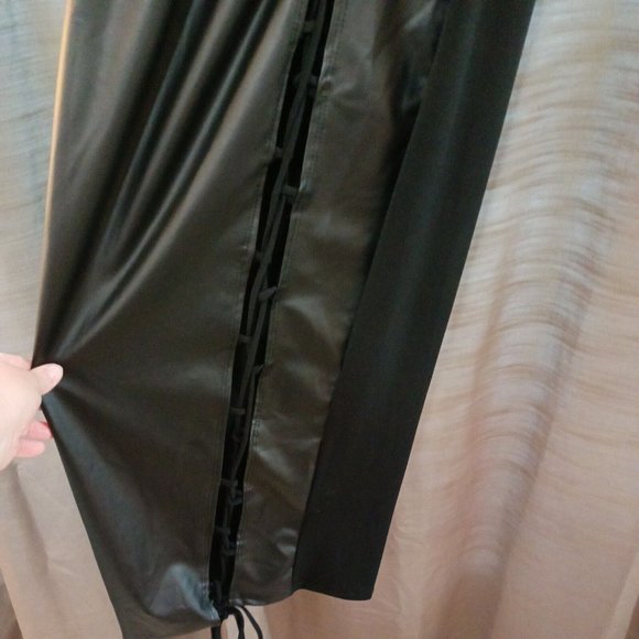 Women's Inc USA Black Sexy Cutout Lace Up Long Sleeve Maxi Dress Size Small - Picture 5 of 8